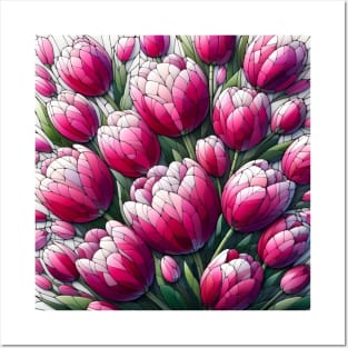 Tulip Flower Posters and Art